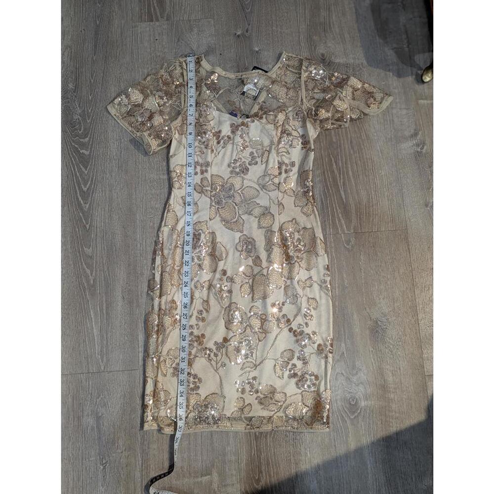 Adrianna Papell Embroidered Sheath Dress - Picture 8 of 8